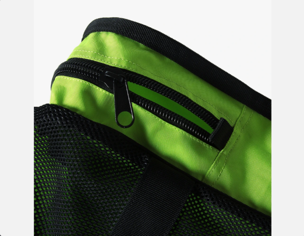 100L Mesh Duffle Gear Bag for Scuba Diving Snorkeling Swimming Beach and Sports Equipment Green Highlights - Image 5