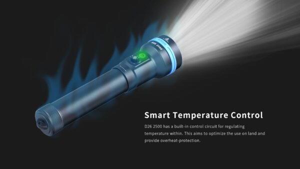 XTAR D26 2500 Lumen Dive Light: Your Ultimate Underwater Illumination - Image 3