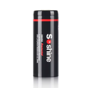 Soshine Li-ion 26650 Battery With Protected: 3.7V 5500mAh