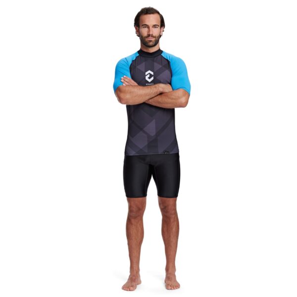 DYNAMIC NORD RG-21 RASHGUARD SHORT SLEEVE MEN BLACK/BLUE - Image 4