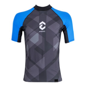 DYNAMIC NORD RG-21 RASHGUARD SHORT SLEEVE MEN BLACK/BLUE