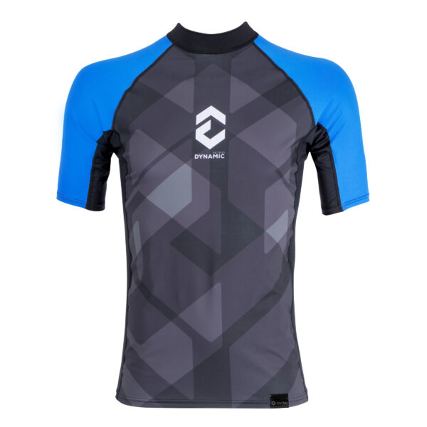 DYNAMIC NORD RG-21 RASHGUARD SHORT SLEEVE MEN BLACK/BLUE