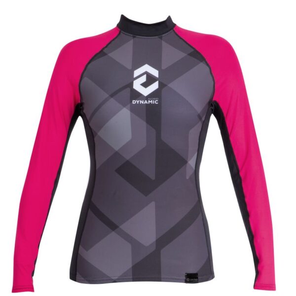 DYNAMIC NORD RG-32 RASHGUARD LONG SLEEVE WOMEN BLACK/PURPLE