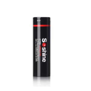 Soshine 21700 3C Li-ion Rechargeable Battery: 3.7V 5000mAh