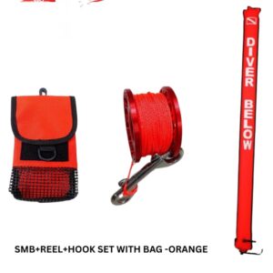 SMB + Reel + Hook Set with Bag (Orange)