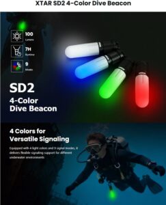XTAR SD2 4-COLOR DIVE BEACON